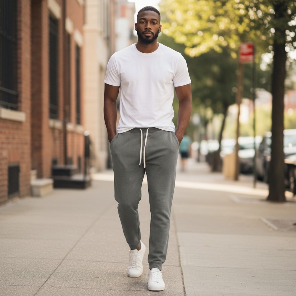 Buck Mason Faded Black Venice Wash Brushed Sweatpants BM15018.209 Mens S Gray